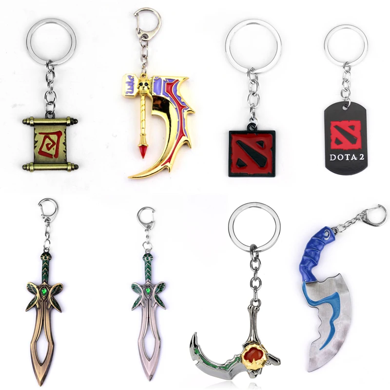 Игры Dota 2 брелок Pudge игрушки Dota2 Книги об оружии меч подставки талисманы для ключей