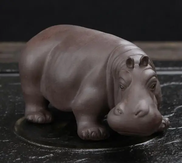 

Современная минималистская модель, комнатный декор, домашний интерьер, мягкий бегемотик, ремесленные украшения, фиолетовый песок