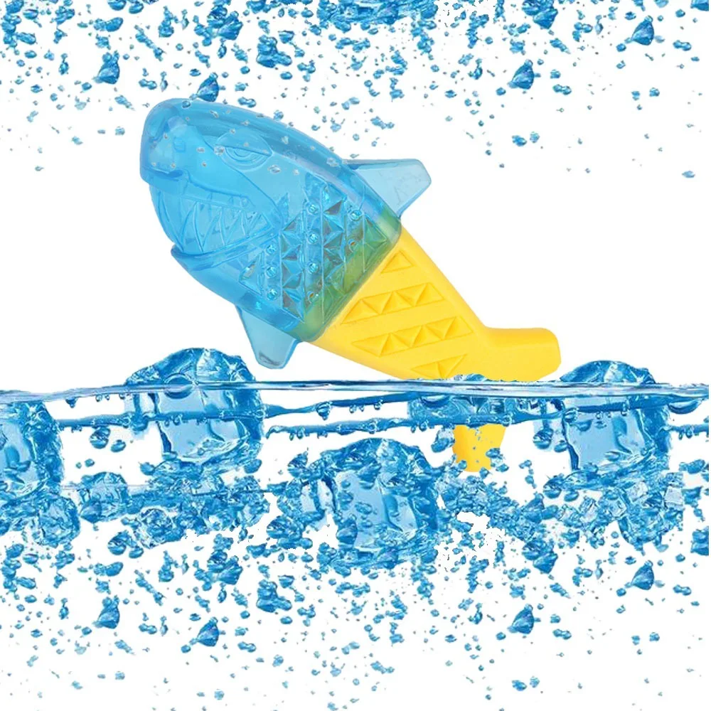 

Hot Selling Summer Can Be Filled With Water Frozen Bone Toys Pet Dog Bite Molar Ball Environmental TPR Fish