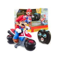 jakks super mario brothers handle remote control motorcycle four wheel drive racing stunt educational toys kids christmas gifts
