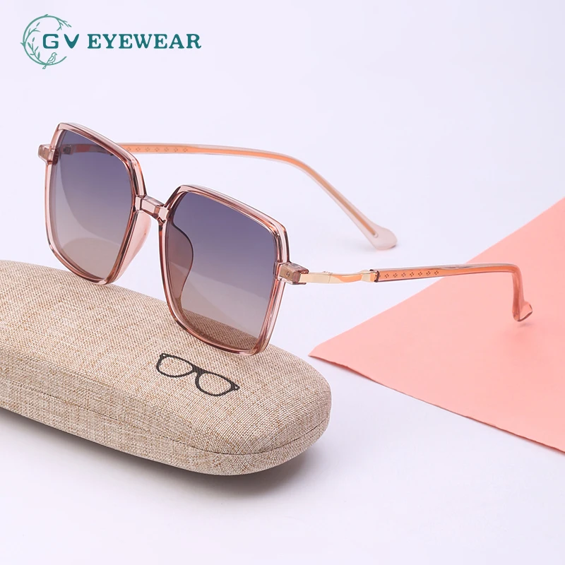 

Square Sunglasses Women New Trends Fashion Big Frame Gradient Lense UV Filter Eyewear For Lady Oversized Sun Glasses GV Eyewear