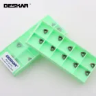 10 шт. DESKAR WCMX030208 WCMX040208 WCMT050308 WCMT06T308 WCMT080412 MF LF6118 U вставки для дрели, токарный станок с ЧПУ с резьбовой головкой, режущий инструмент в виде Запчасти