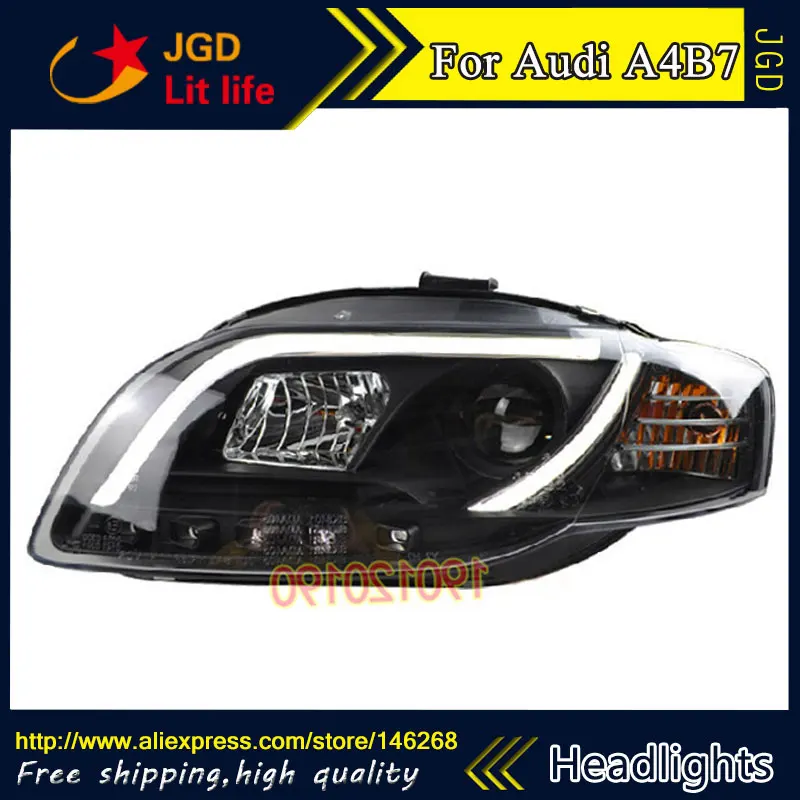 HID светодиодный Audi A4 B7 фары Hernia аксессуары для лампы чехол фара 2005 2008