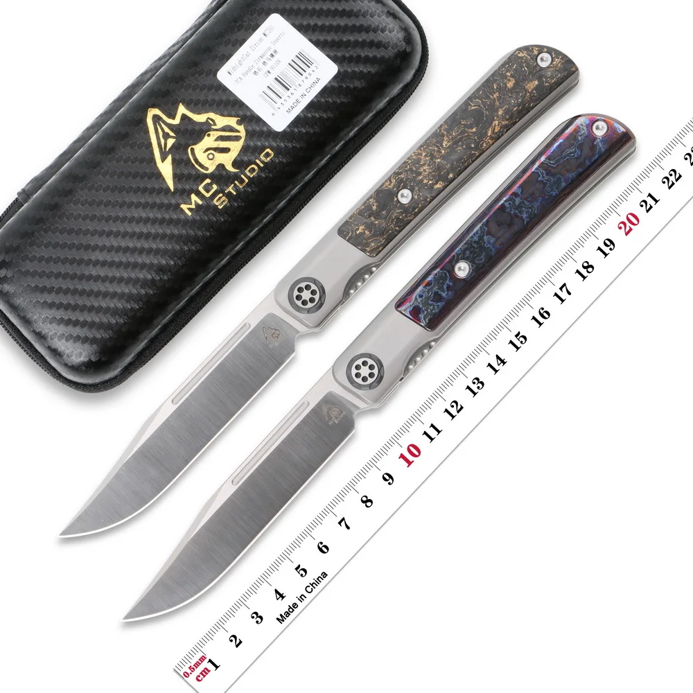 MAXACE Mcstudio циркониевый складной нож S110V лезвие титановая ручка походные охотничьи