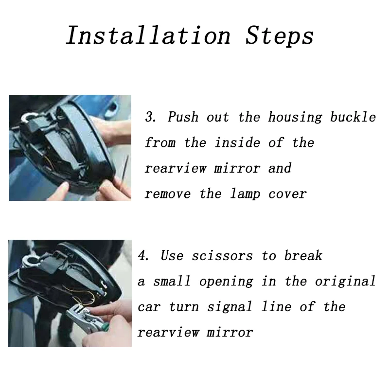 1x Car Styling LED Turn Signal Light Rear View Mirror Arrow Panels Indicator Rearview bulb 12V 14 SMD Yellow |