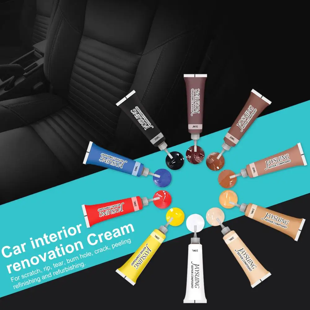 Leather Repair Kits Durable Professional Vinyl Restore Cream Set For Furniture Car Seats Shoes Liquid Scratch Filler | Автомобили и