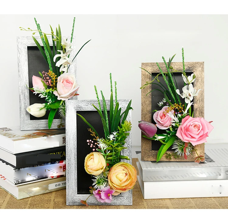 Креативная 3D стерео фоторамка из имитации дерева для суккулентов искусственные