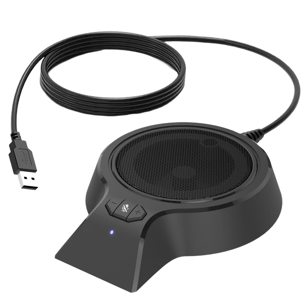 

Всенаправленный микрофон для аудио, микрофон для видеоконференции (черный), 1 шт.