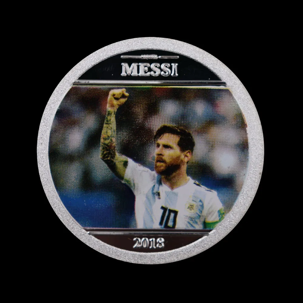 Европейский футбольный мяч № 10 медальон Месси серебряная монета La Liga Реал Мадрид