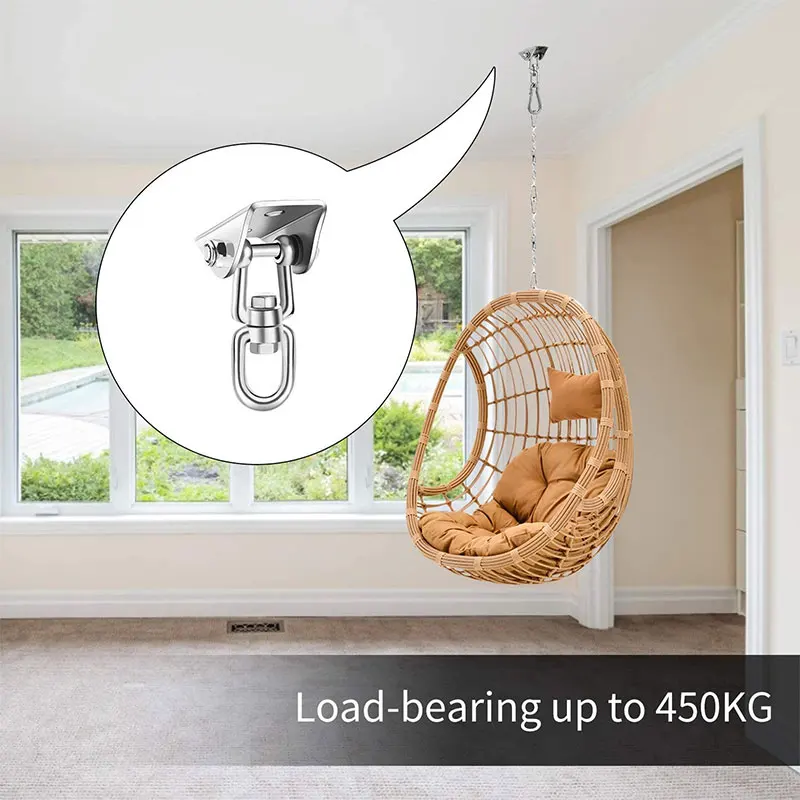 

Outdoor Fixed Accessories for Stainless Steel Hammock Hook (180 Rotation)