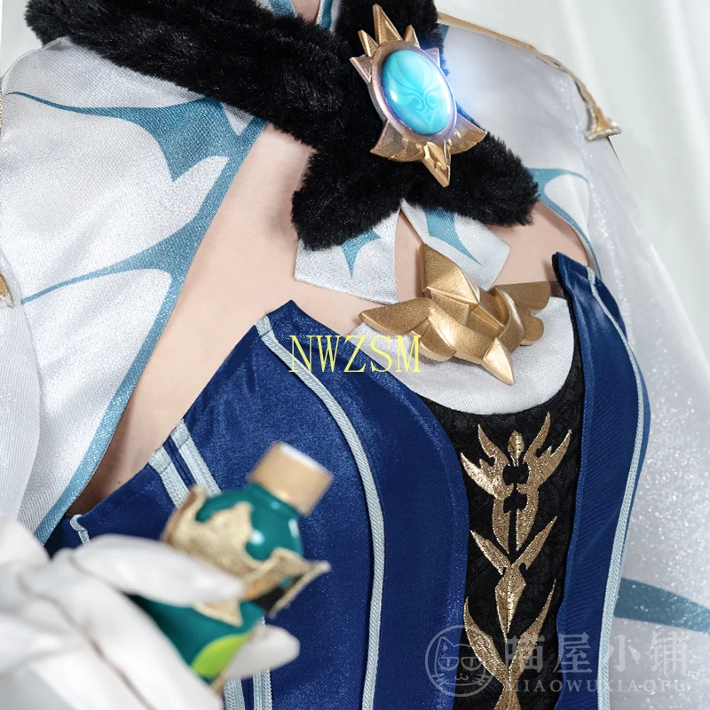 

Anime Genshin Impact Sucrose Cosplay Costume Game Suit Lovely Lolita Dress Uniform Halloween Outfit For Women Girls New 2021