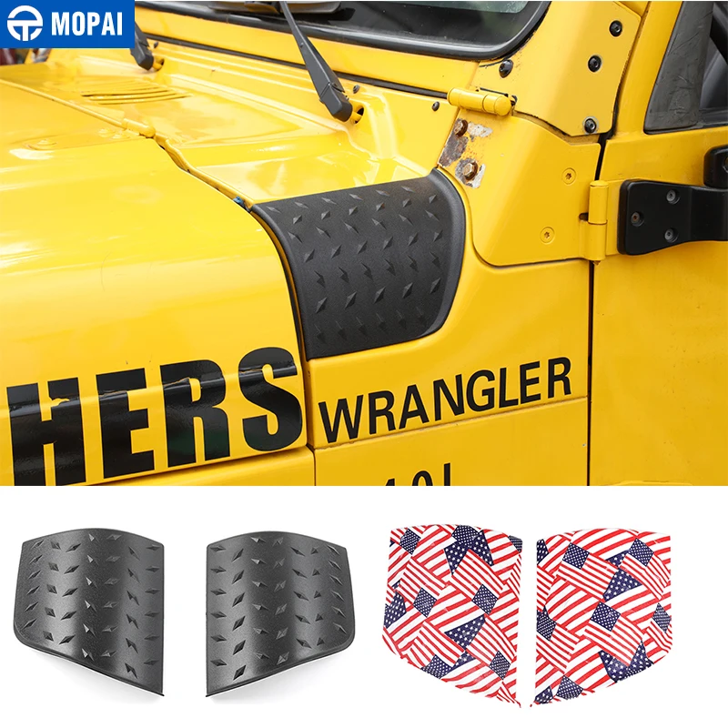 MOPAI автомобильные наклейки для Jeep Wrangler TJ колпаки угловая оберточная крышка