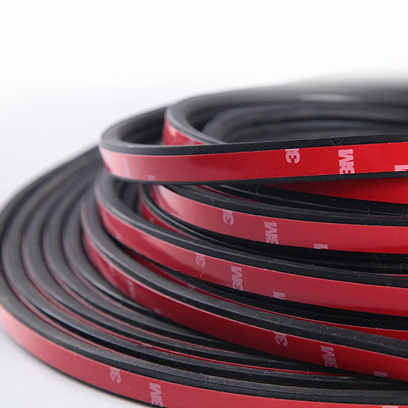 Уплотнительная лента для автомобильных дверей 2 метра EPDM каучук шумоизоляция