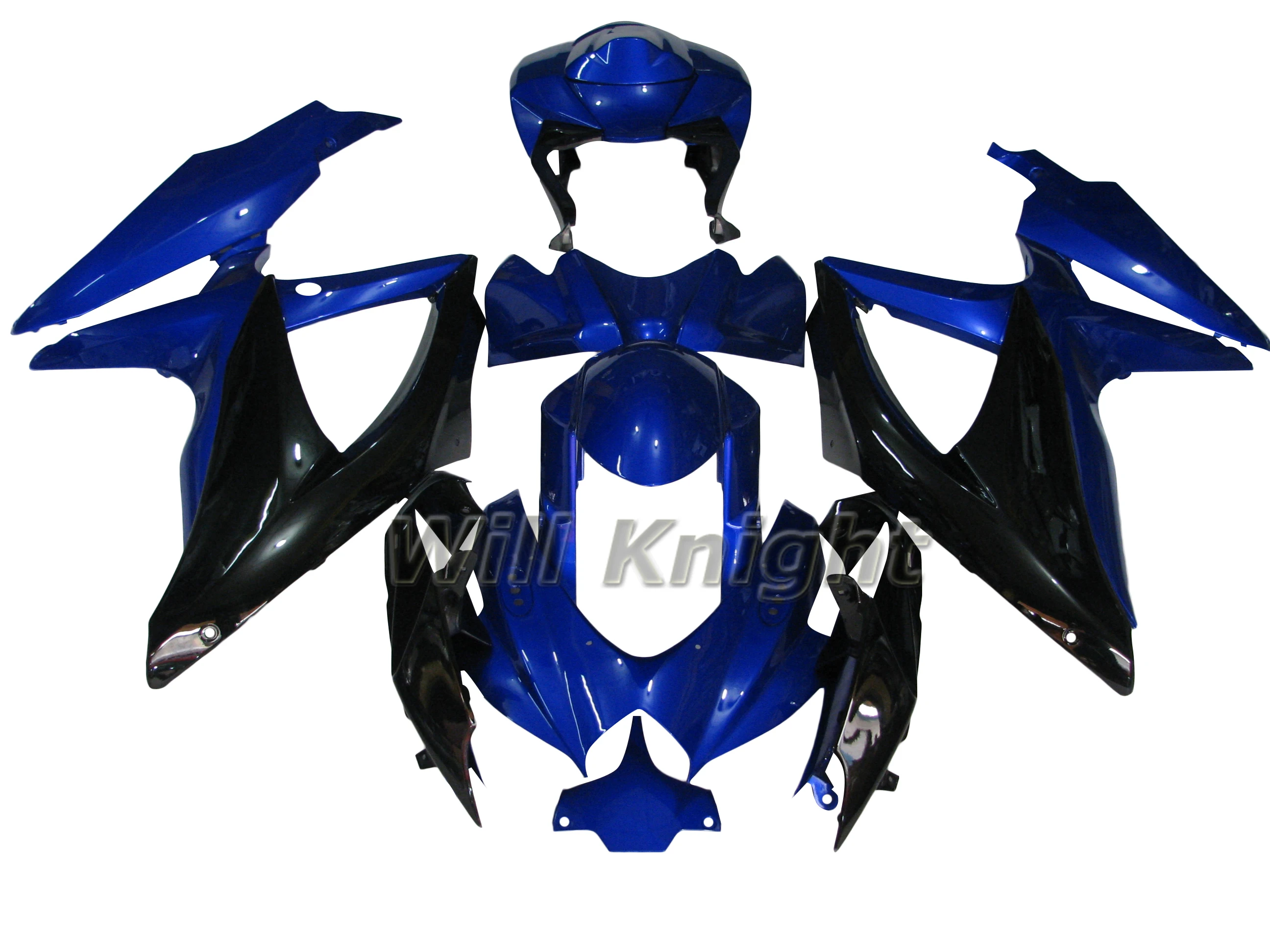 

Обтекатель корпуса для Suzuki GSXR600/R750 K8 2008 2009 2010 глянцевый синий черный ABS инъекция