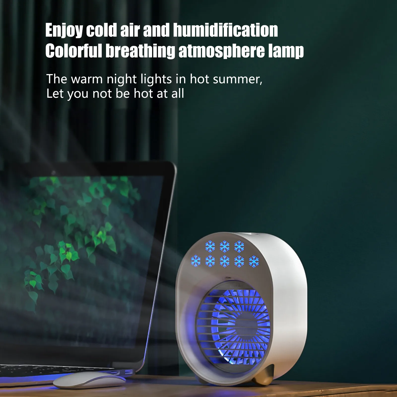 

Fan Mini Air Cooler Humidifying Spray Cooling Ventilador Portatil Desktop Cooling Usb Small Fan Mini Water Portable Cooling Fans