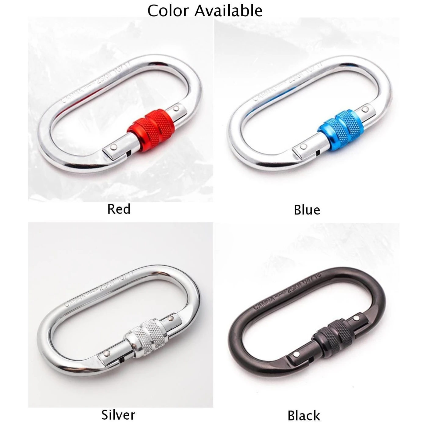 

O-Master Lock Rock Climbing Mountaineering Runway Type Safety Hook Rope Hook 25KN Maximum Pull Engineering Protection