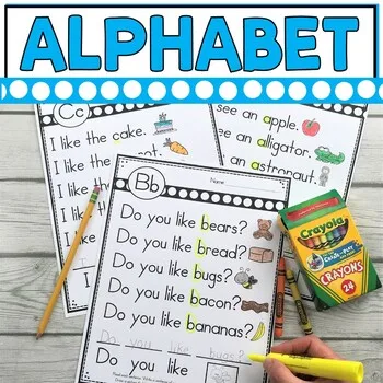 Простые изображения алфавита с зрительными словами (чтение выделение запись