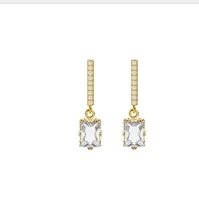 women jewelry creative geometry diamond drop long earrings birthday gift
