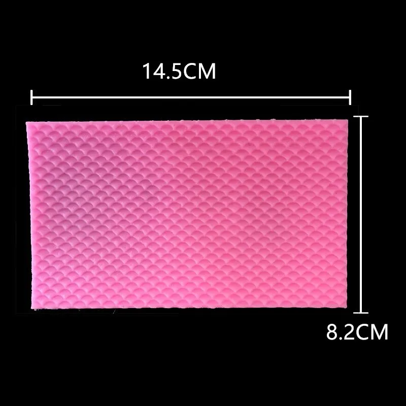 Формы для мастики и смолы дизайнерская Пластиковая форма в виде рыбьей чешуи
