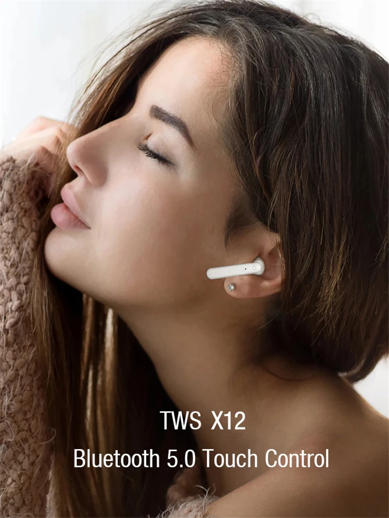 Новинка, X12 tws, настоящие беспроводные наушники, bluetooth 5,0, наушники, двусторонний вызов, стерео гарнитура, спортивные наушники, fone de ouvido audifonos