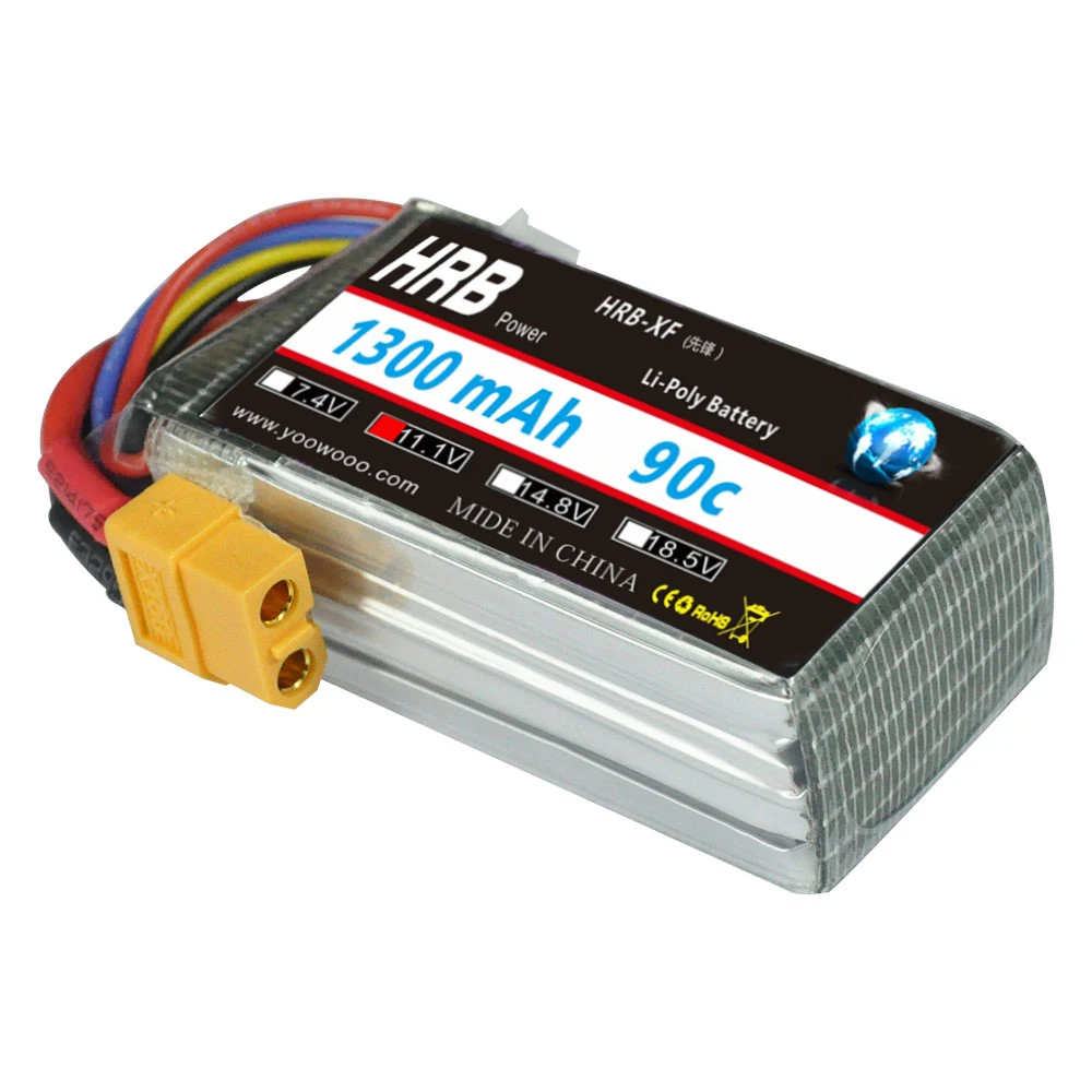 аккумулятор hrb 3s lipo 111 в 148 в 1300 мач 90c с