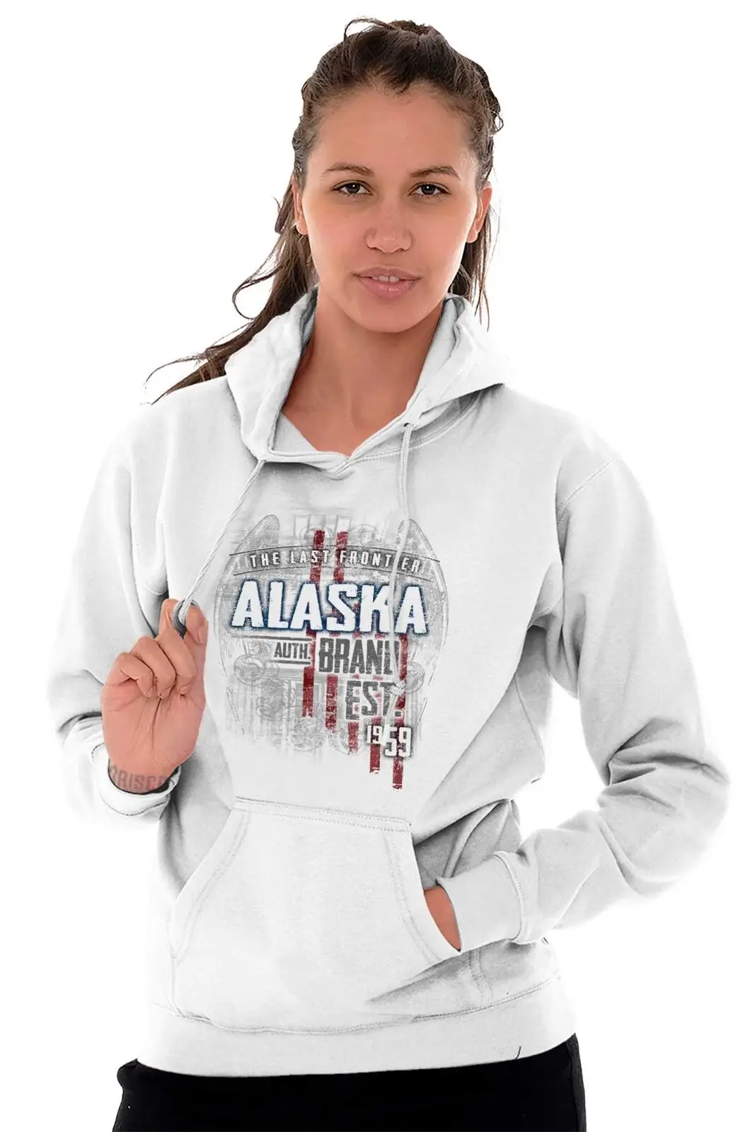 Alaska Last Frontier American Patriotic AL Hoodies Sweat Shirts Sweatshirts | Мужская одежда