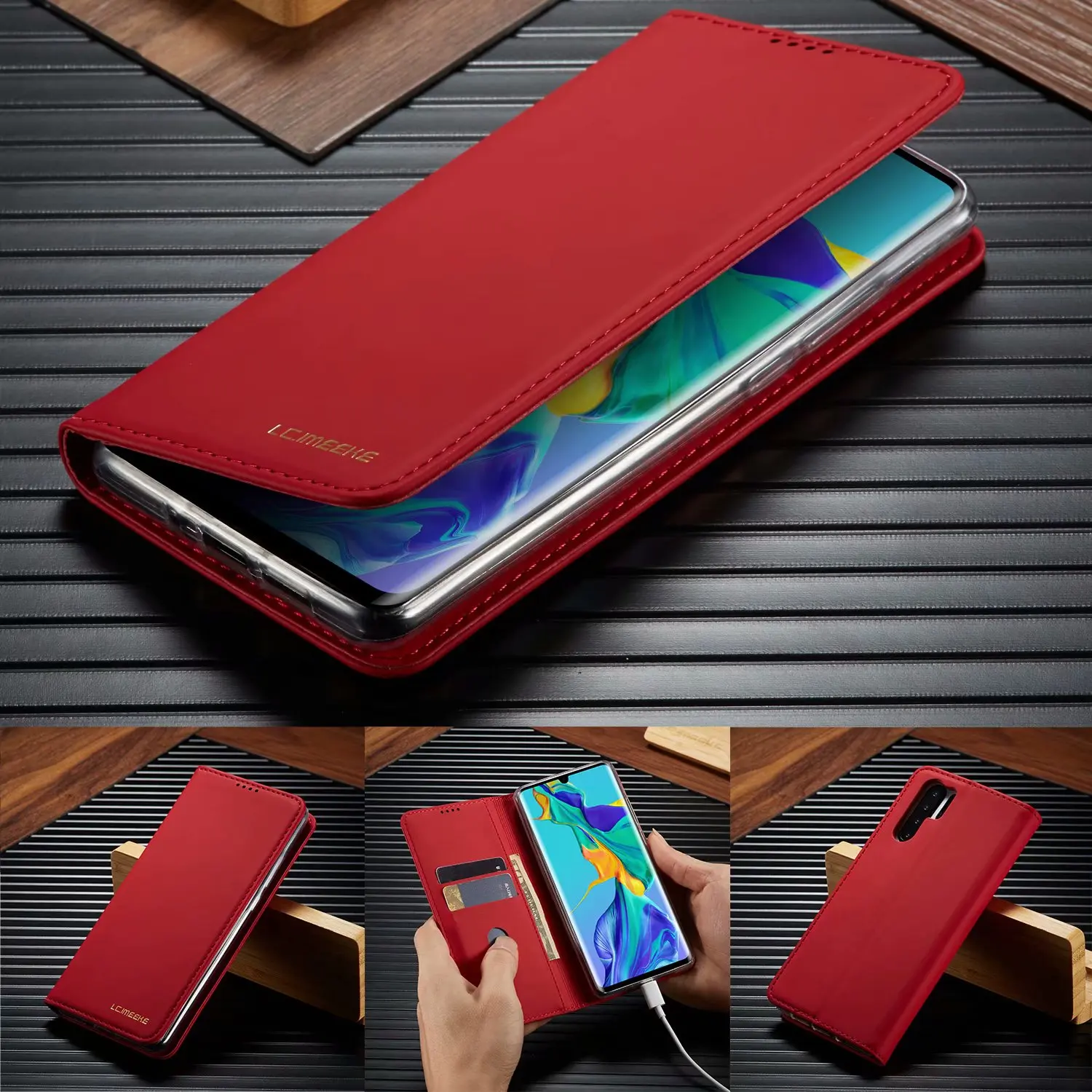 Роскошный флип-чехол-бумажник для huawei P30 Pro Lite, мягкий силиконовый чехол с магнитной кожей, чехол для телефона с подставкой для карт Hawei P30Pro P30lite