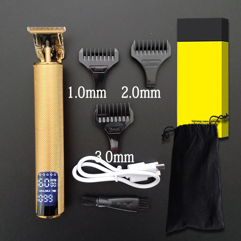 

2021 New USB rechargeable Hair Trimmer barber LCD Hair Clipper Machine hair cutting Beard Trimmer for Men haircut Styling tool