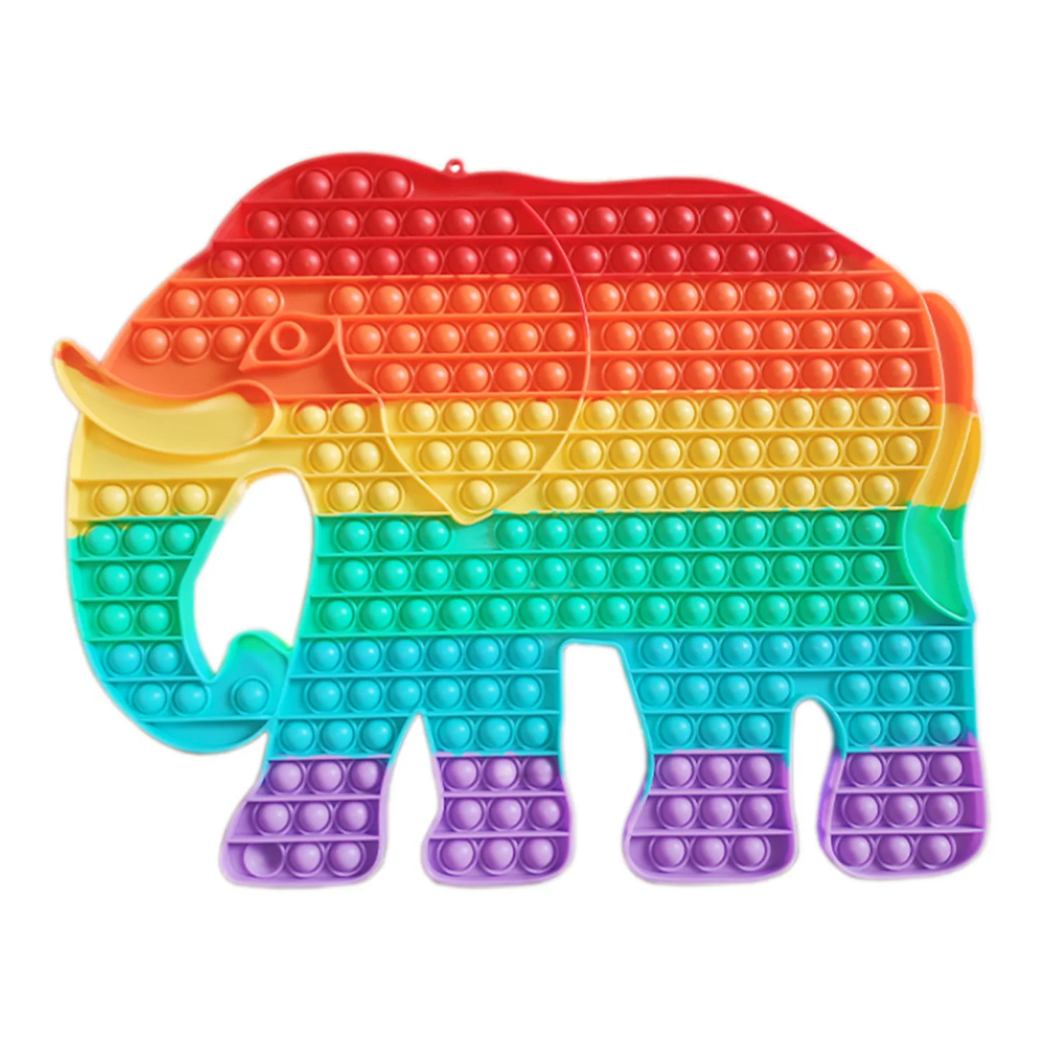

New Interactive Rainbow Elepha Big Size 45CM Jumbo Push Pop Bubble Fidget Sensory Giant Chess Board Popper Huge Pop Game Fidgets