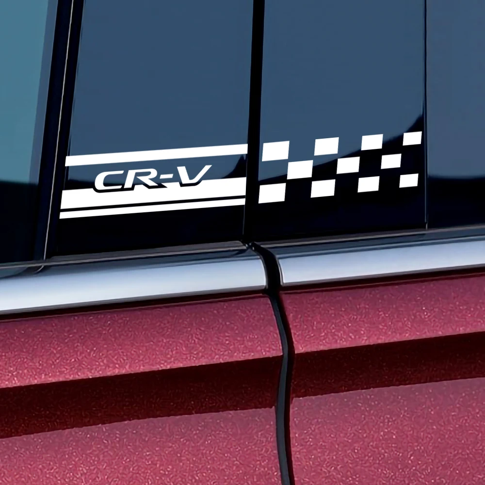 Наклейка на боковое окно автомобиля 2 шт. наклейка стойку для Honda Mugen Civic Modulo XR-V Legend