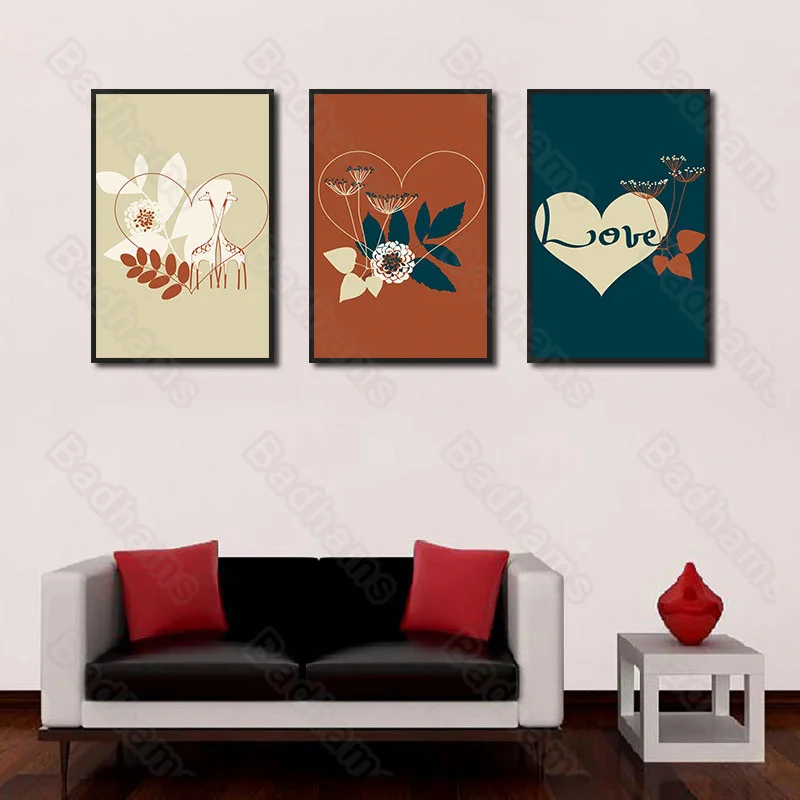 

Modern Decoration Home Abstract Painted Lotus Sofa Background Wall Bedroom Dining Hall Corridor Porch Hanging Painting