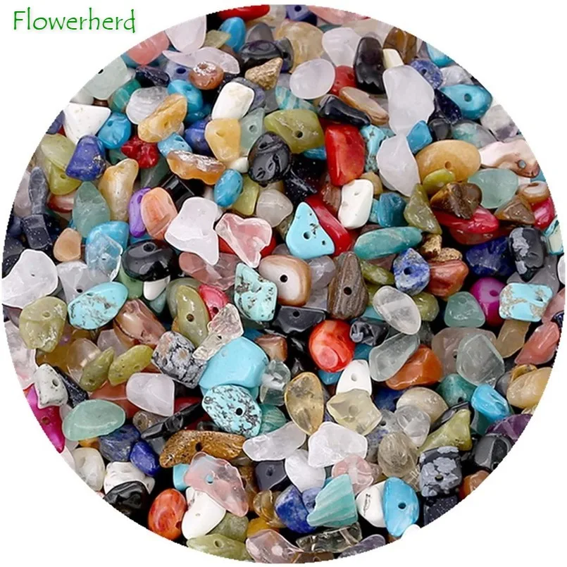 

Бусины из натурального камня неправильной формы, разноцветные, 3-8 мм, 500 шт.