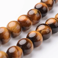 4mm 6mm grade a round natural stone tiger eye beads for jewelry making diy bracelet needlework supplies about 6365pcsstrand