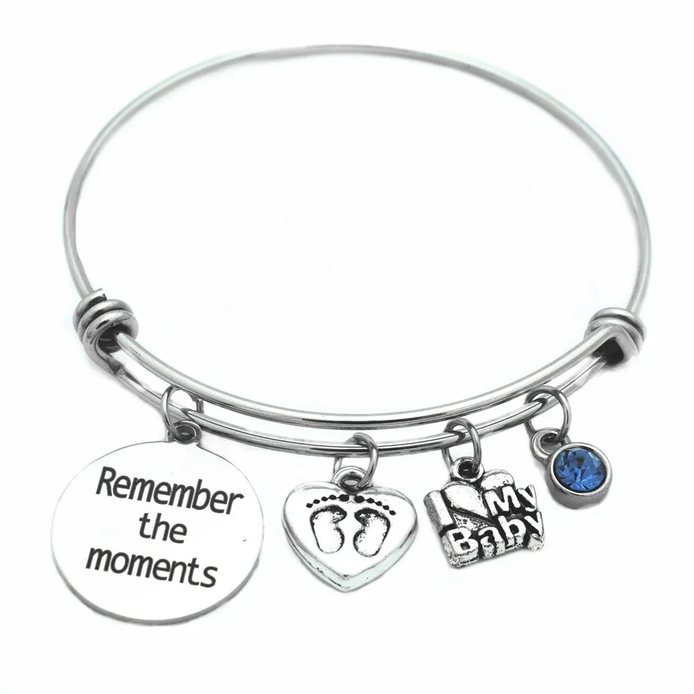 Браслеты для мам браслет из проволоки нержавеющей стали подвеска с камнем на