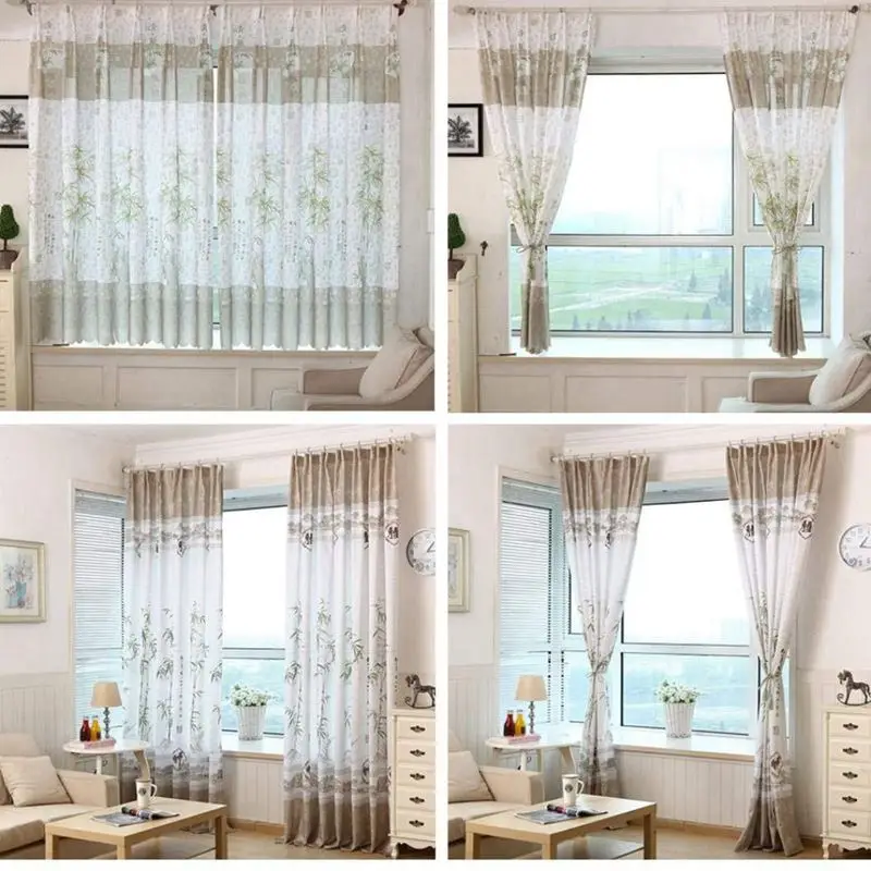 Шторы для гостиной современный дизайн полузатемненные шторы спальни 200x100 см