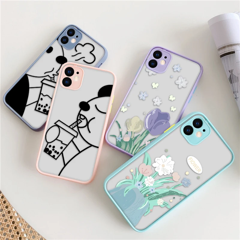 

ShockProof Phone Case For Iphone XR Cases Luxury Transparent Hard Fundas On Iphone 11 12 Pro Max Mini XS 7 8 6 6s Plus Covers