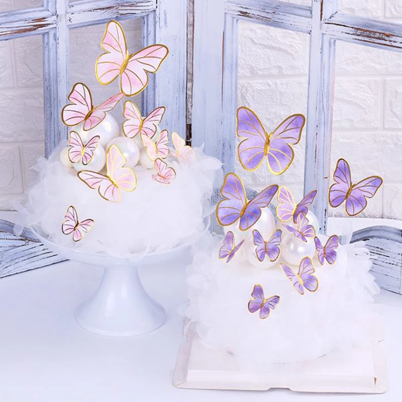 

Wedding birthday party butterfly decoration plug-in birthday party supplies
