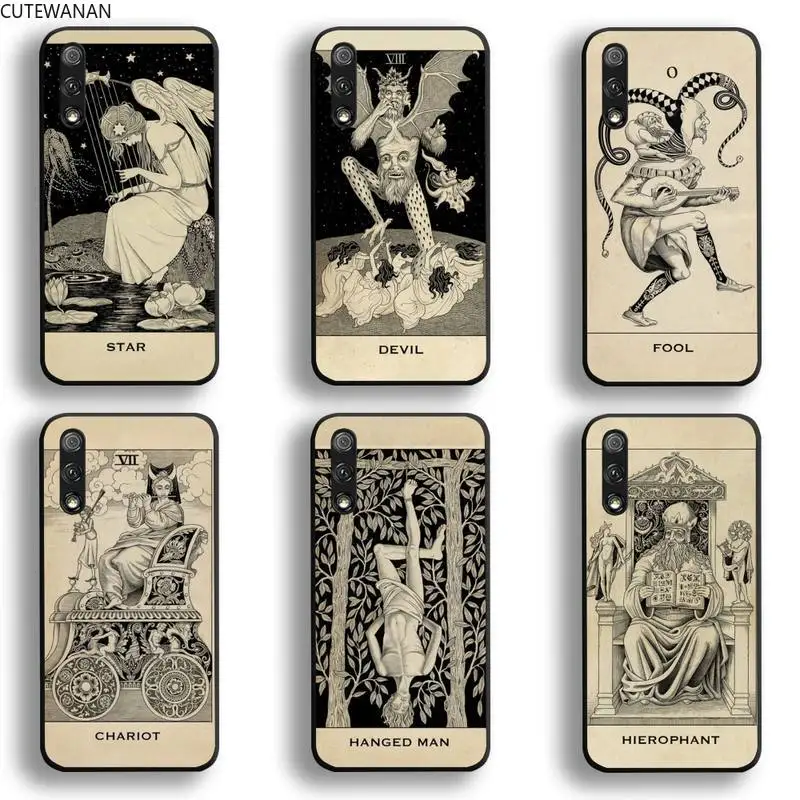 

Fool Tarot Card Meanings Phone Case For Huawei Honor 30 20 10 9 8 8x 8c v30 Lite view 7A pro