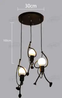 3 head round top Современный led Люстра для гостиной столовой спальни черные люстры подвесные светильники бар кофе светильники - Цвет абажура: 3 head round top