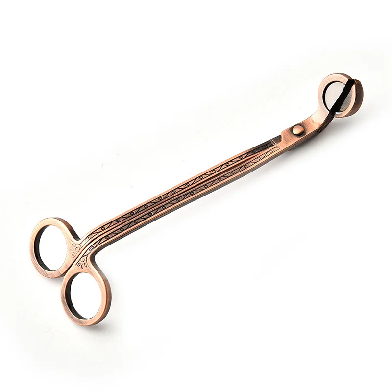 Свеча с круглой головкой 18 см триммер для фитилей из нержавеющей стали черного