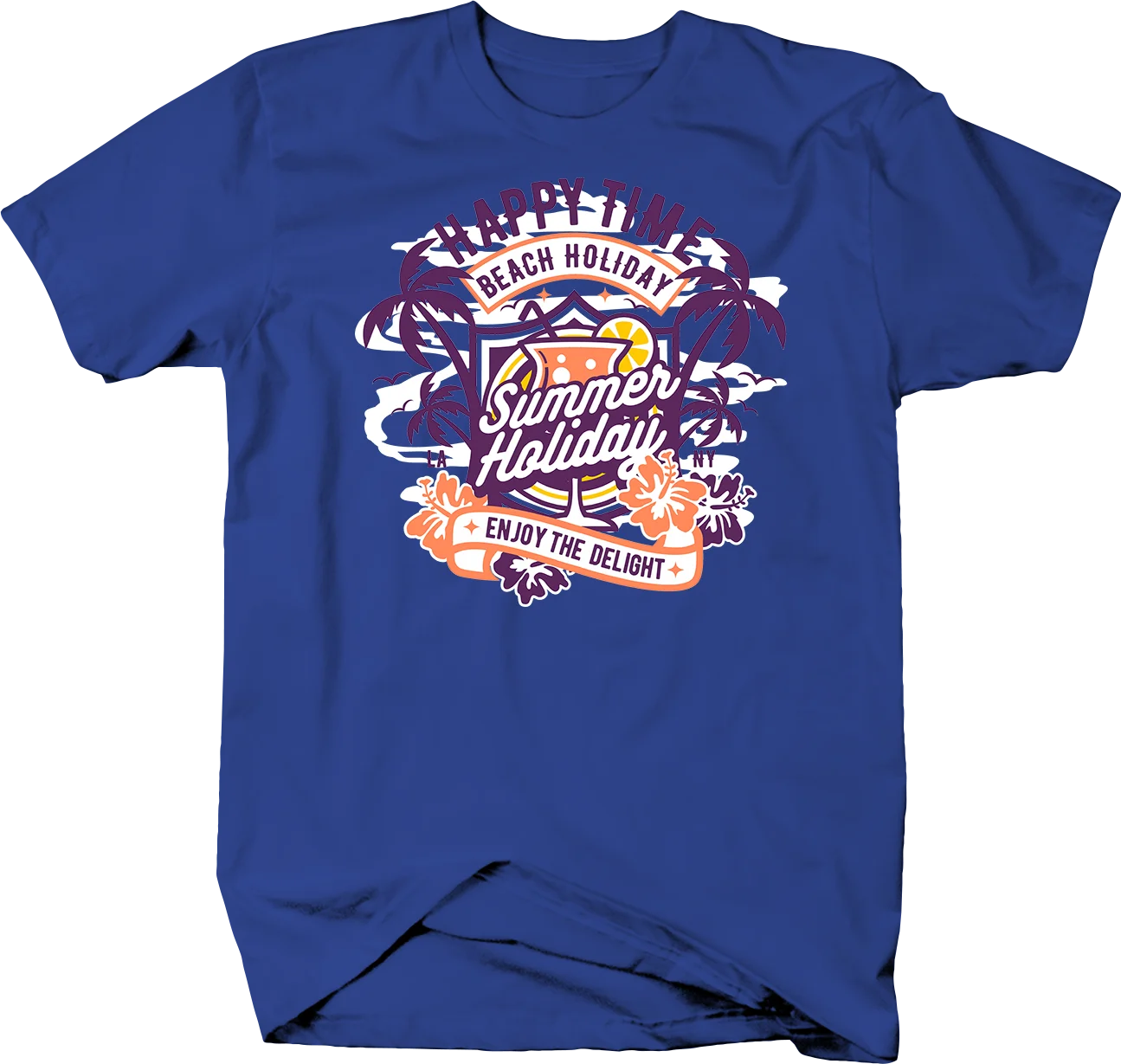 

Summer Holiday Beach Vacation Palm Trees Travel Tropical Tshirt Mens