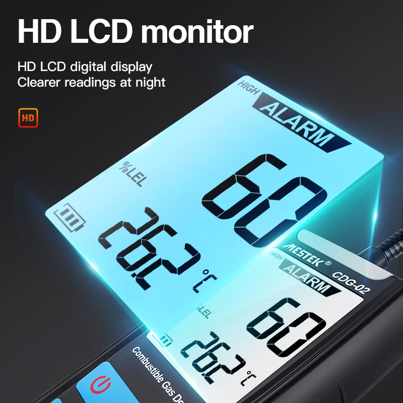 Автомобильный газоанализатор с ЖК-дисплеем и звуковой сигнализацией |
