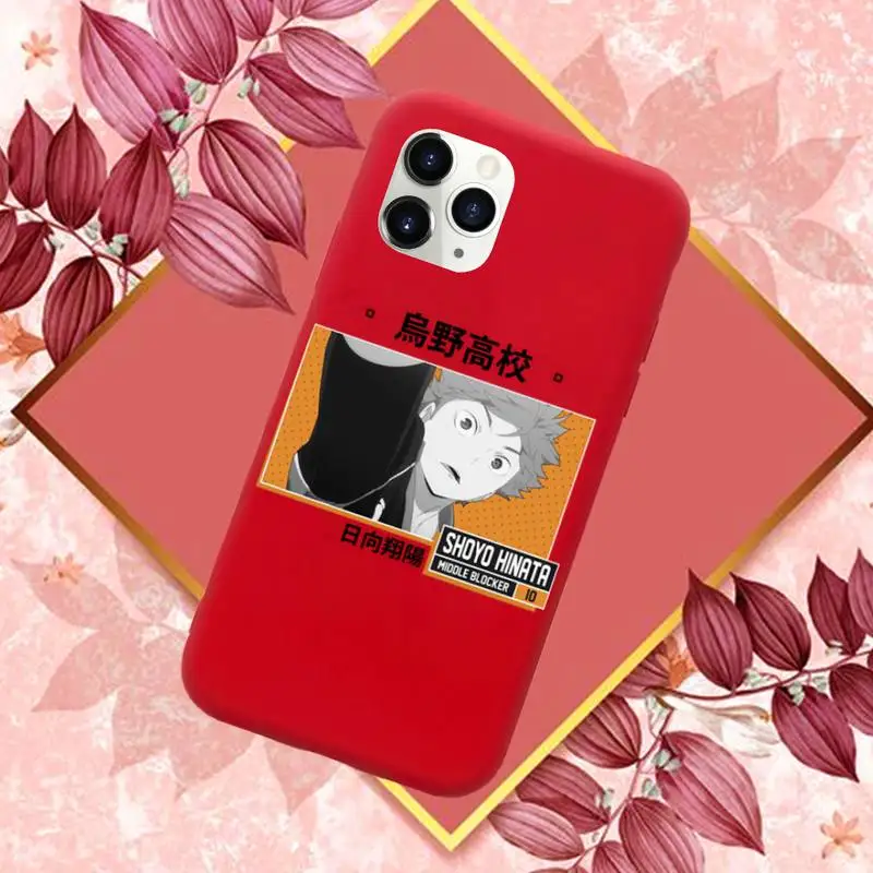 

Kenma Kozume of Haikyuu Phone Case Red Candy Color for iPhone 11 12 mini pro XS MAX 8 7 6 6S Plus X SE 2020 XR