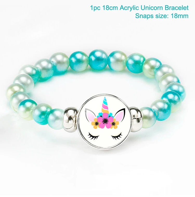 bracelet Style F 39/25 шт. Единорог шар День рождения украшения для детей игра Рог праздничные шарики с единорогом Декор товары для дня рождения - Цвет: bracelet Style F