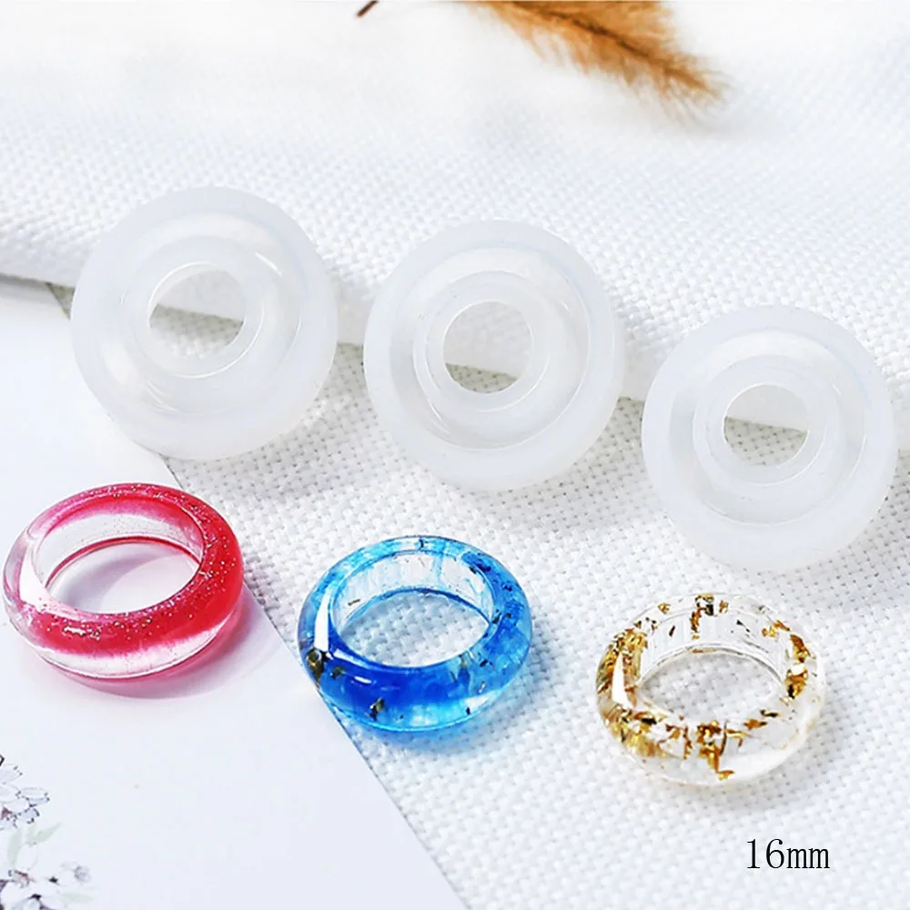 

Handmade Rings Shape Silicone Epoxy Mold Resin Moulds Pendant Tools Jewelry Making Semi-cylindrical Camber Ring Ring Molds