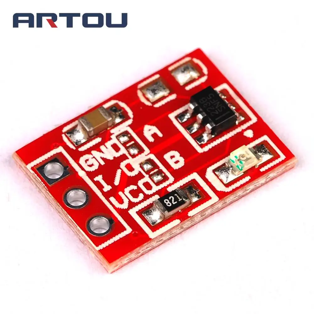 Сенсорный модуль переключателя TTP223 сенсорная кнопка самоблокирующиеся/не