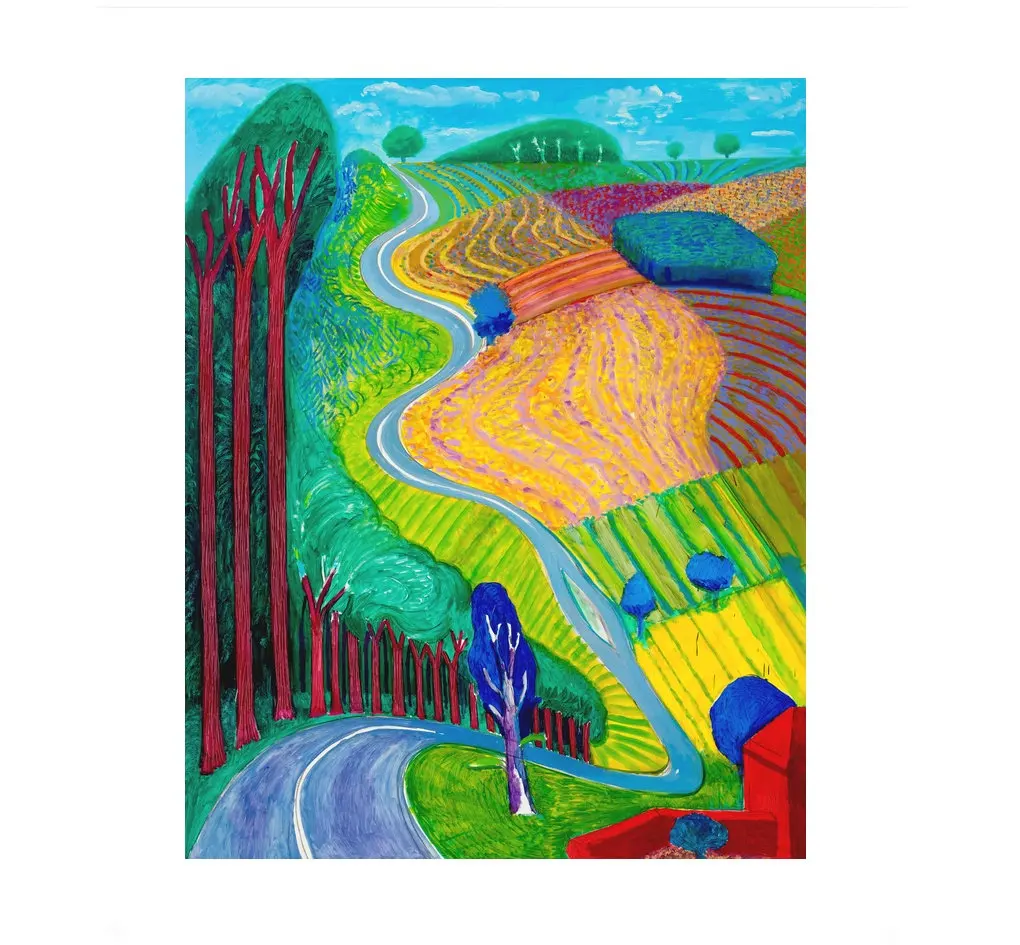 Дэвид хокни обзор солнечного света настенное искусство вышивка ручная работа