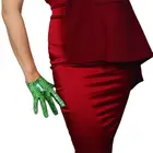 Короткие перчатки из искусственной кожи под змеиную кожу, 21 см