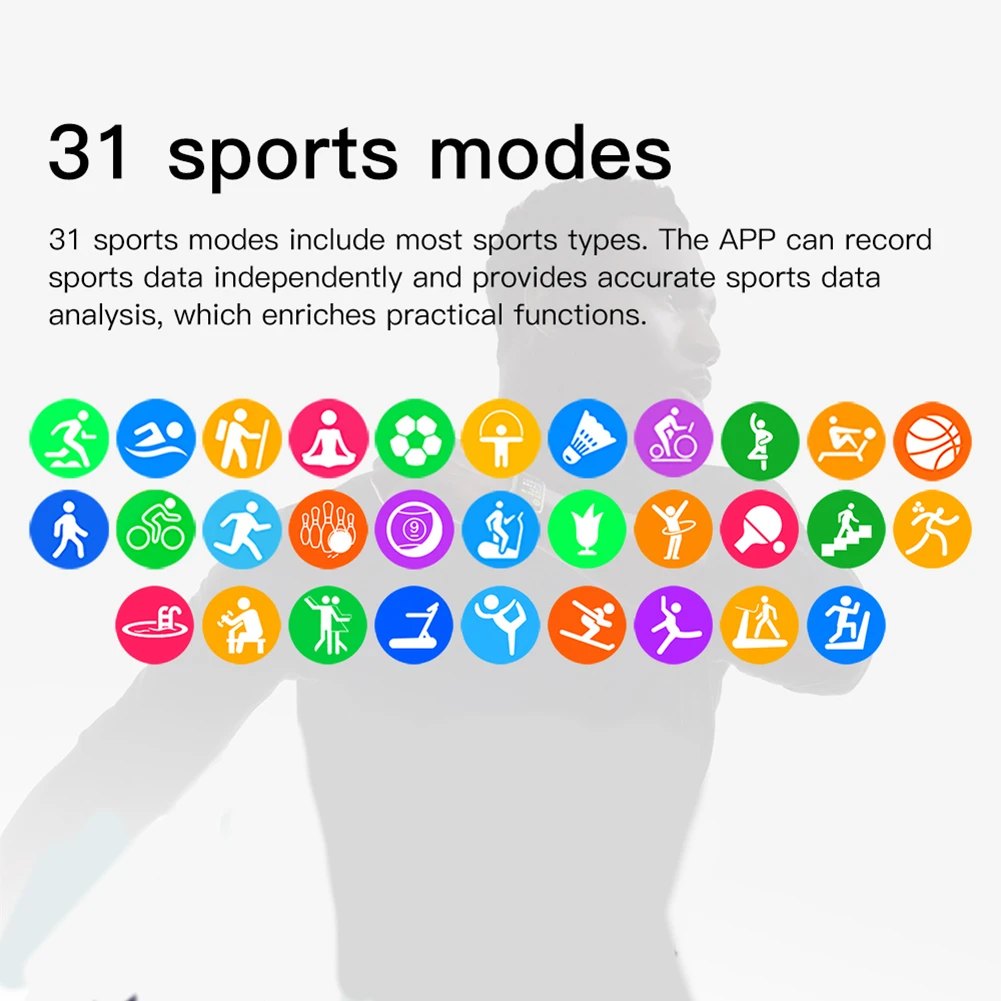 

Smartwatch Kospet Waterproof Men Sports Watch with Removable Silicone Strap Multi-sport Health Monitor Smart Bracelet for Women