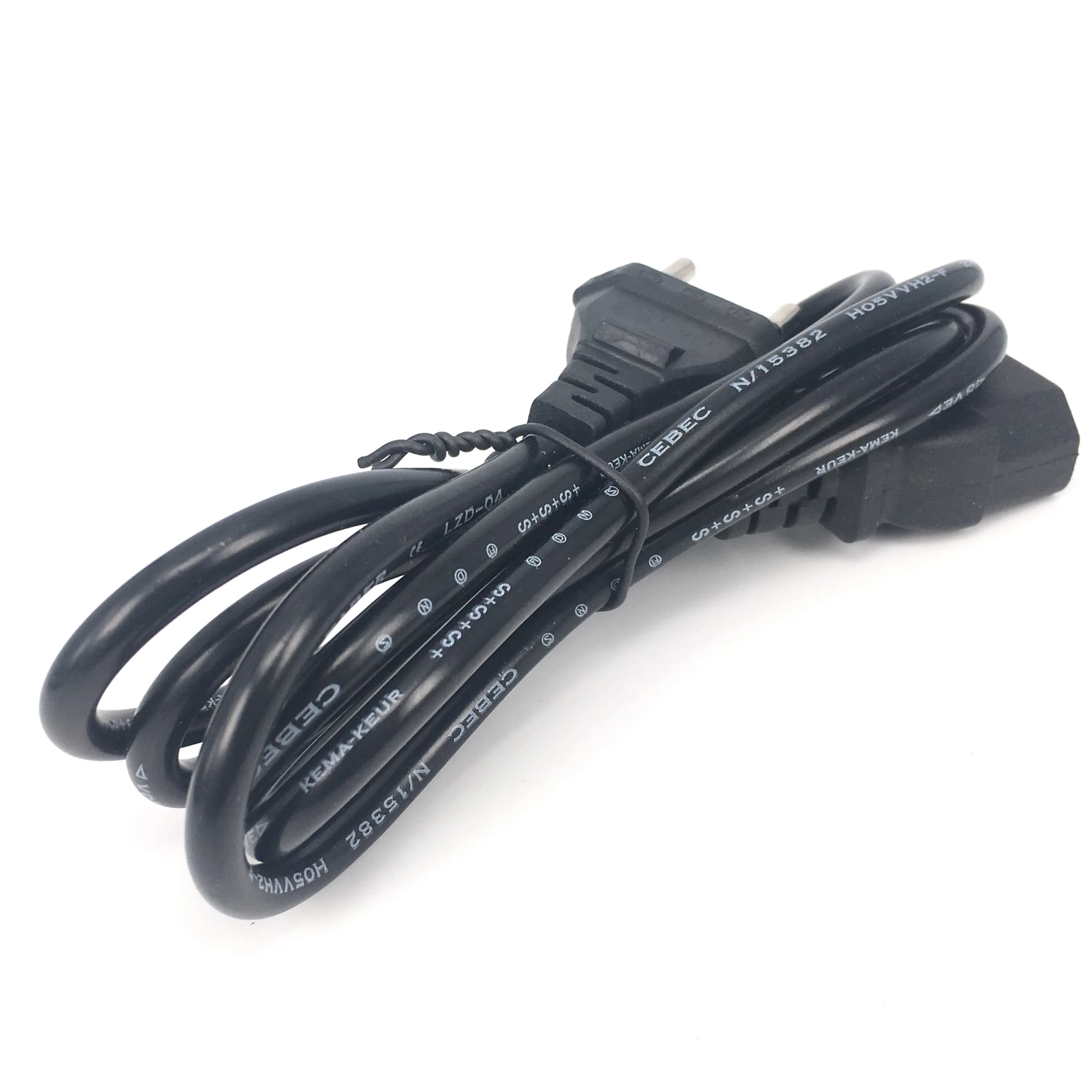 Универсальный 2-зубец Мощность Шнур питания Кабель ЕС и США в соответствии со